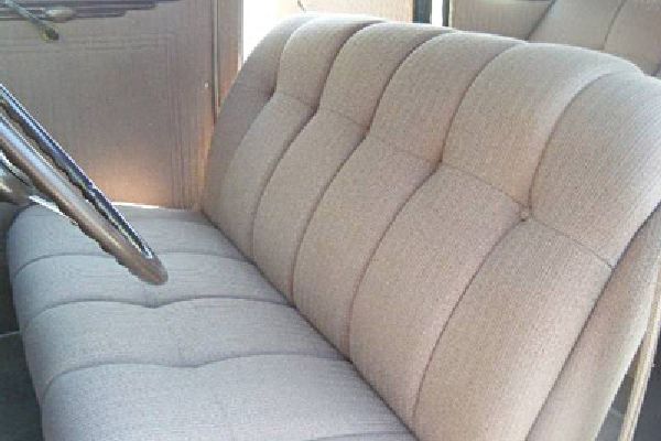 Antique auto fabric seat recover by Barry Seat.