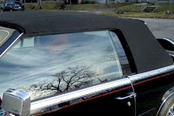 Convertible top replaced on Cadillac,
